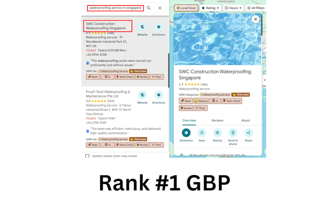 do monthly local SEO service, gbp optimization and ranking